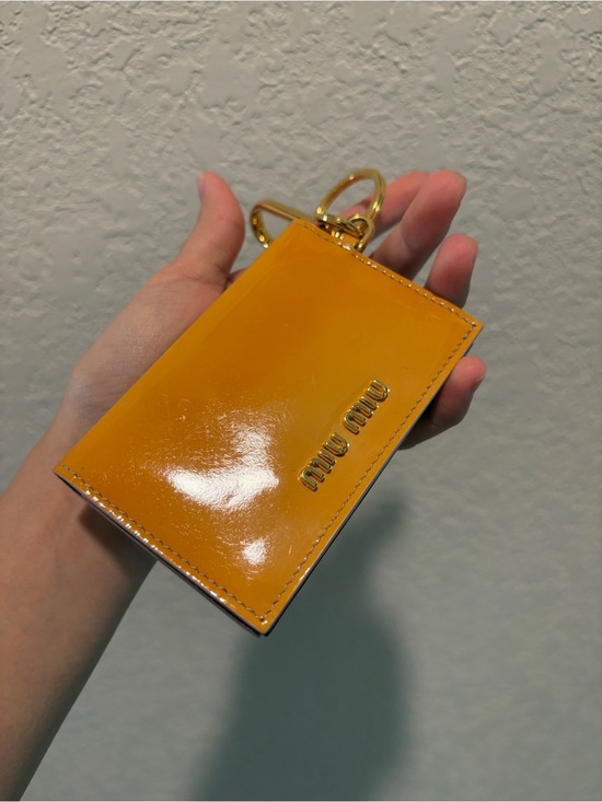 Miu Miu Handbags - Miu Miu Glossy Patent Card Key Holder Wallet